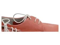 Marco Tozzi Damen Schnürschuhe Gr. 36 Rosa Leder Casual Halbschuhe 2