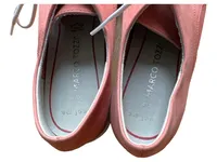 Marco Tozzi Damen Schnürschuhe Gr. 36 Rosa Leder Casual Halbschuhe 3