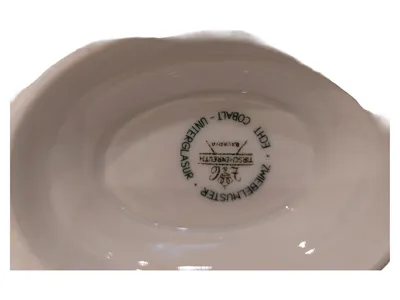 Tirschenreuth Zwiebelmuster Porzellan Sauciere Klassisch Weiß 22 cm