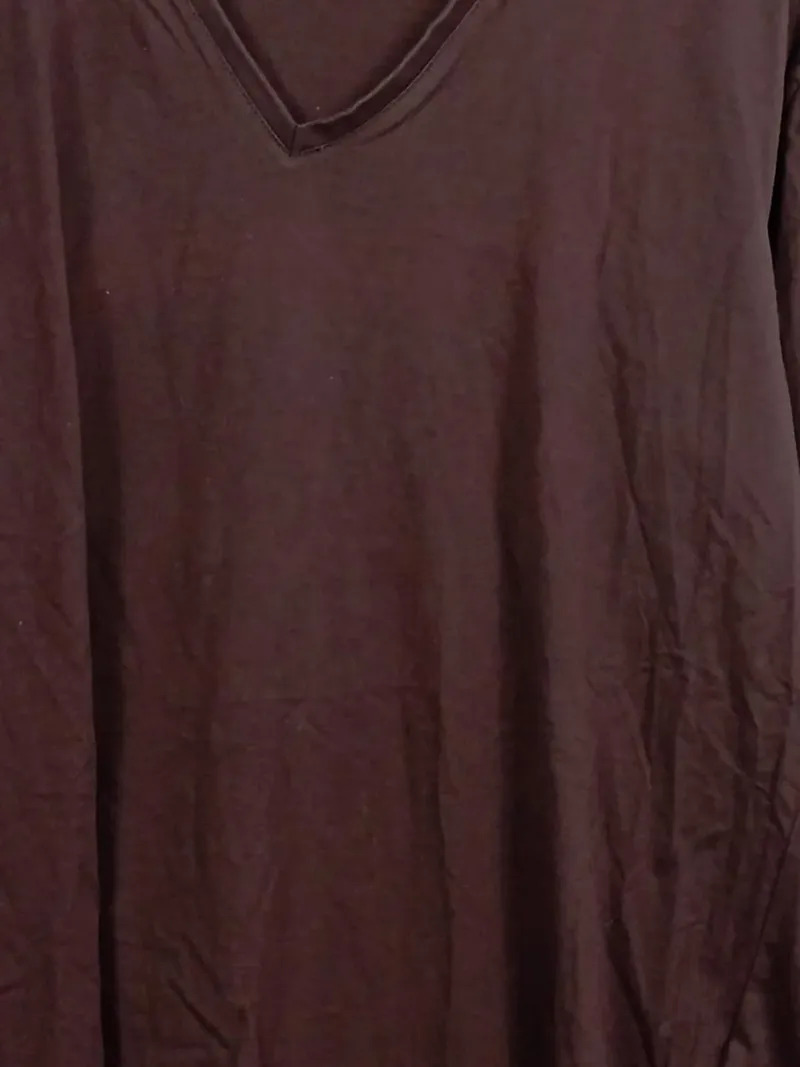 Ulla Popken Langarmshirt Damen Shirt Braun Gr. 50x52 Baumwolle Basic 4
