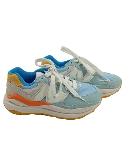 New Balance 57/40 Damen Sneaker Low Gr. 36.5 Hellblau Orange Gelb