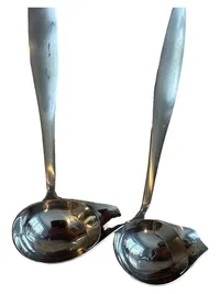 Fissler Saucenlöffel Set 2 Stück Edelstahl Silber Modern Servierlöffel 2