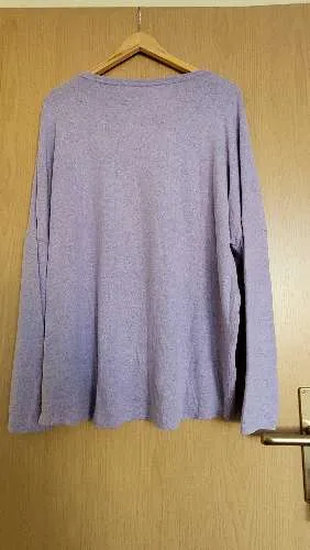 Soyaconcept Damen Pullover Langarm Oversized Lila Meliert Gr. XL