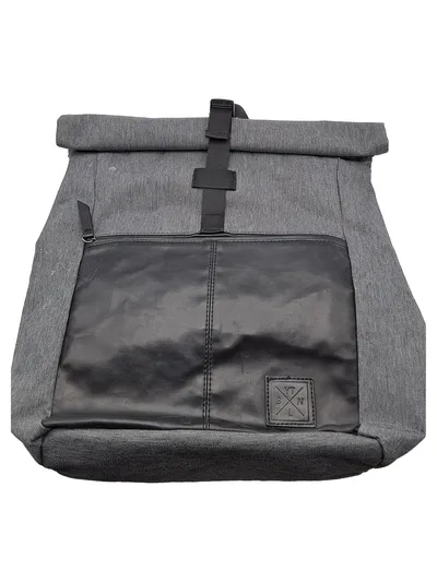 Your Turn Rucksack Grau Urban Style Lederdetails Alltag 27x36cm
