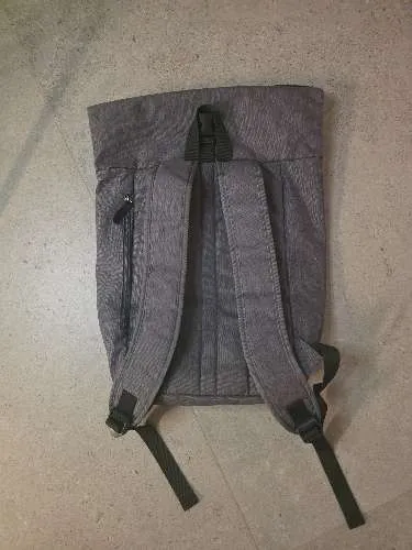 Your Turn Rucksack Grau Urban Style Lederdetails Alltag 27x36cm