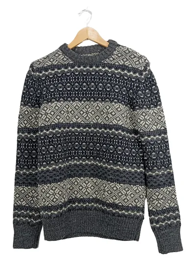 Superdry Herren Pullover Strickpullover Norwegermuster Gr. M Mehrfarbig Winter