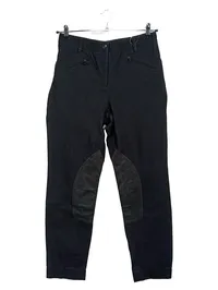 CAMBIO Rachel Reithose Damen Gr. 44 Schwarz Kniebesatz Baumwolle 1
