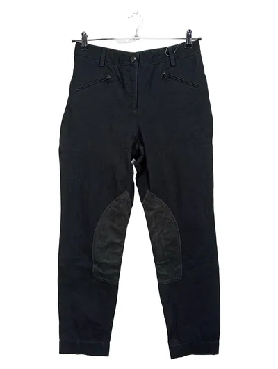 CAMBIO Rachel Reithose Damen Gr. 44 Schwarz Kniebesatz Baumwolle