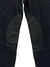 CAMBIO Rachel Reithose Damen Gr. 44 Schwarz Kniebesatz Baumwolle 3