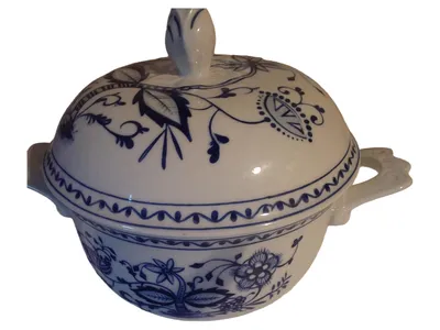 Kahla Dekoschale Porzellan Blumen Traditionell Weiß 16 cm Höhe