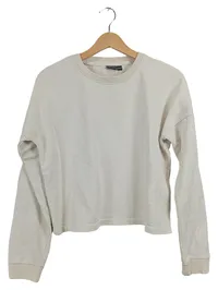 EIGHT2NINE Damen Pullover Cropped Sweatshirt Beige Gr. M Basic 1