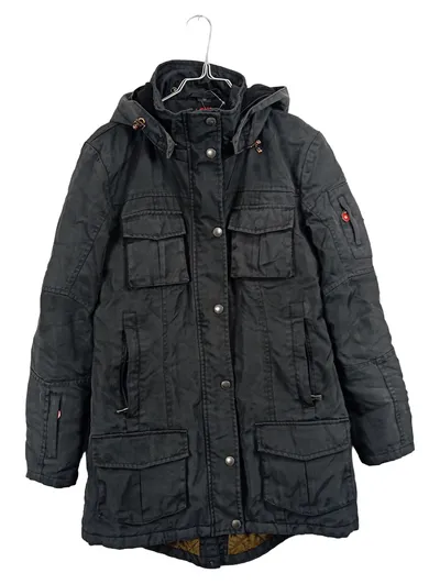 Wellensteyn Schneezauer Parka Herren Winterjacke Kapuze Gr. S Grau