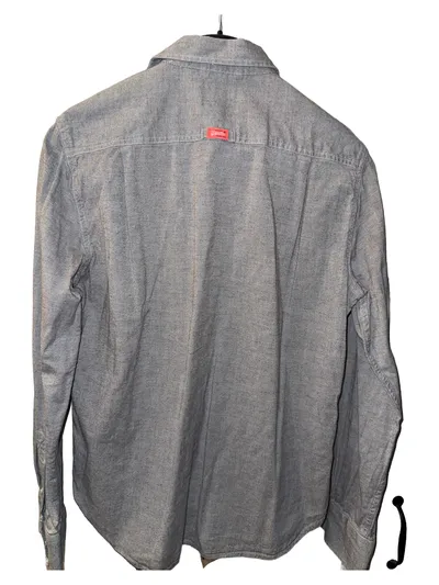 Superdry Herren Freizeithemd Casual Grau Gr. 46;S Baumwolle Langarm