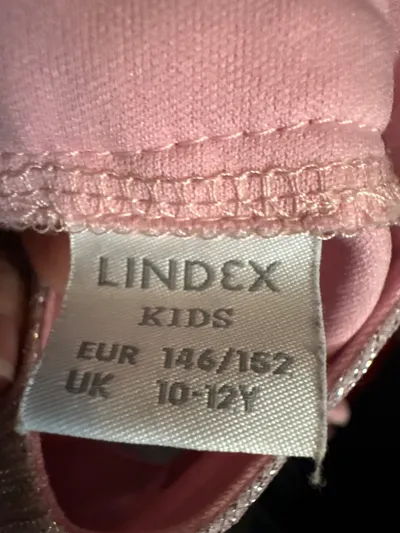 Lindex Mädchen Festliches Kleid Rosa Glitzer Gr. 146/152 Elegant