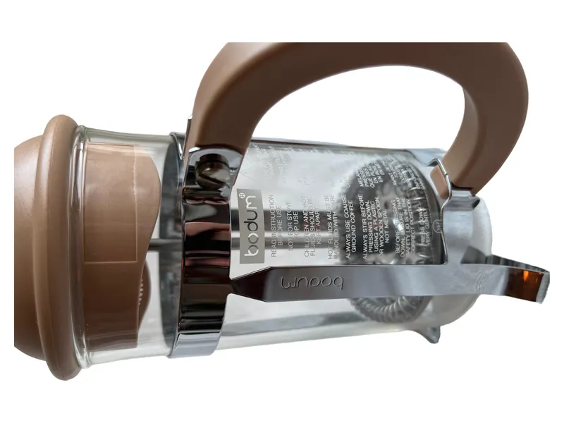 Bodum Kaffeebereiter French Press Kaffeepresse Glas Edelstahl Beige 40 cm 2