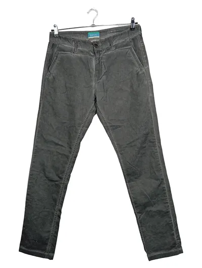 Khujo Herren Cordhose Grau Gr. 32/34 Slim Fit Casual Baumwolle