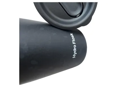 Hydro Flask Thermobecher Edelstahl Deckel Kunststoff 15cm Schwarz Uni