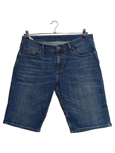 Cross Jeans Herren Jeans Shorts Blau W32 Denim Bermuda Kurze Hose