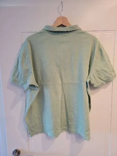 Calvin Klein Herren Poloshirt Gr. XXL Grün Baumwolle Casual
