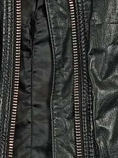 Diesel Lederjacke Damen Gr. 36 S Schwarz Bikerjacke Echtleder Casual Jacke 6