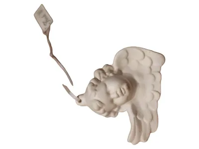 Fink Engel Dekofigur Keramik Weiß Weihnachten Deko 9 cm