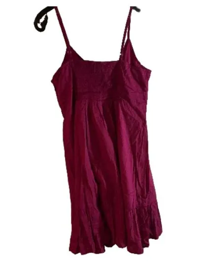 John Baner Damen Sommerkleid Pink Gr. 40 Trägerkleid Baumwolle