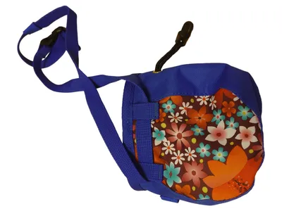 SKYLOTEC Chalk Bag Gürteltasche Kletterbeutel Floral Blau Klein Outdoor