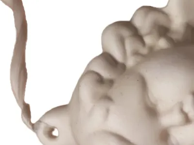 Fink Engel Figur Keramik Dekoanhänger Klassisch Weiß 11cm Weihnachten