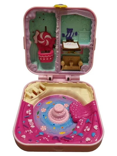 Mattel Polly Pocket Spielzeug Aufbewahrungsbox Pink Charmant Grafisch Kinder