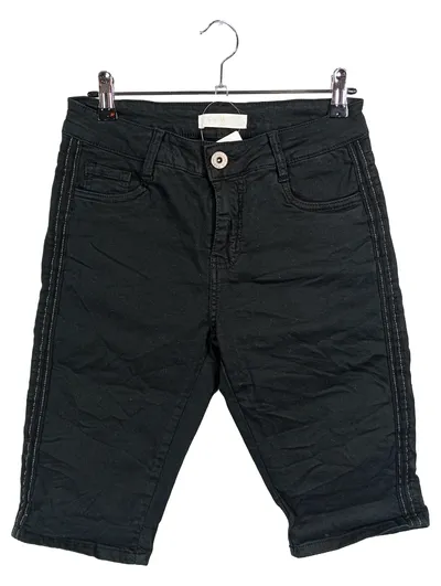 V. Milano Damen Shorts Schwarz Stretch Bermuda Gr. S/36 Italy