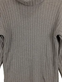 Abercrombie & Fitch Pullover Damen Rollkragen Strick Rippstrick Beige Gr. M 4