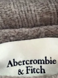 Abercrombie & Fitch Pullover Damen Rollkragen Strick Rippstrick Beige Gr. M 7