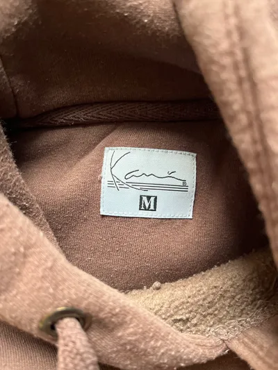Karl Kani Hoodie Herren Kapuzenpullover Braun Logo Gr. M Streetwear