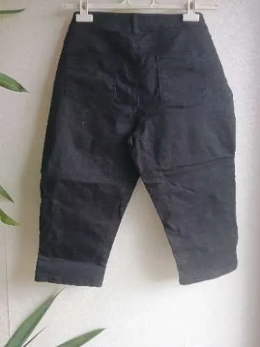 Sequel Damen Capri Hose Schwarz Gr. 42 Stretch Stoffhose 3/4