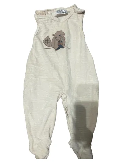 ergee Baby Strampler Gr. 62 Biber Motiv Beige Baumwolle