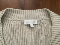 Better Rich Pullunder Damen Strickweste Gr. 44/XXL Beige Baumwolle V-Ausschnitt 5