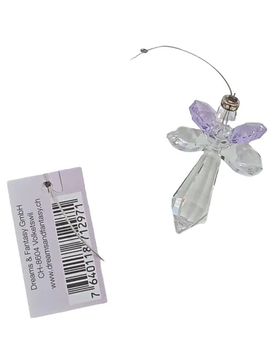 Dreams & Fantasy GmbH Glas Engel Anhänger Lila Glas Deko Weihnachten