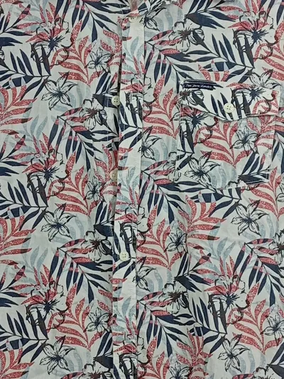 Pepe Jeans Herren Freizeithemd Kurzarm Tropical Blumenmuster Gr. M