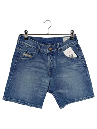 Diesel Jeans Shorts Damen W25 Blau Denim Kurze Hose Bermuda