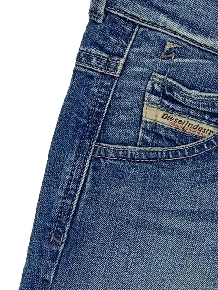 Diesel Jeans Shorts Damen W25 Blau Denim Kurze Hose Bermuda 2