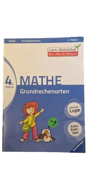 Ravensburger Lern-Detektive Mathe Grundrechenarten 4. Klasse Übungsheft