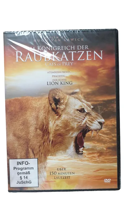 Raubkatzen DVD Dokumentation Löwen Tiger Naturfilm Hugo Piem van Läwick