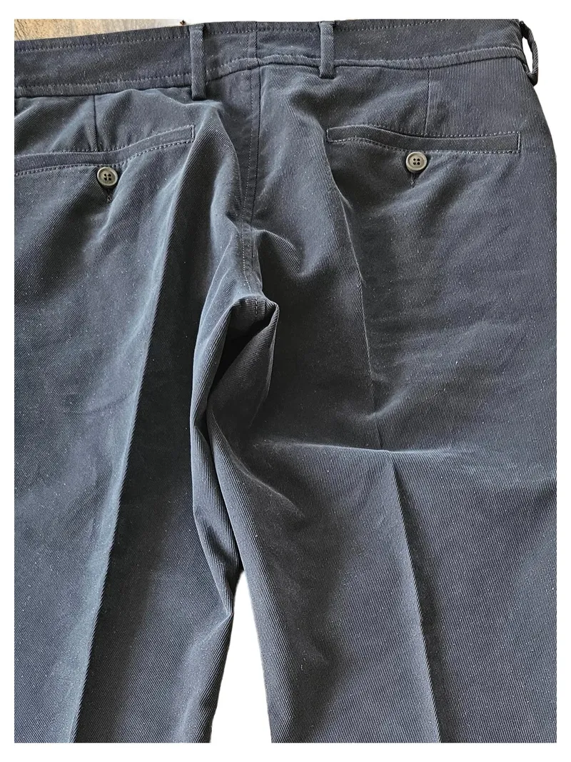 DRYKORN Herren Stoffhose Chino Blau Navy Business Gr. 33/34 4