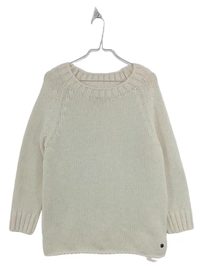 Better Rich Pullover Damen Strickpullover Gr. 36 Weiß Alpaka Wolle Grobstrick