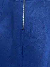 Esprit Damen Minirock Blau Gr. 34 Wolle Business Elegant Rock