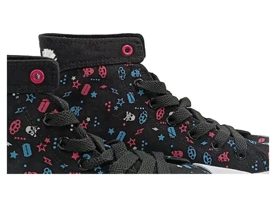 EMP Full Volume Sneaker High Damen Gr. 38 Schwarz Grafisch