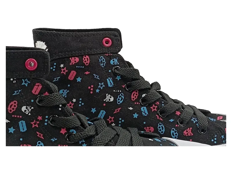 EMP Full Volume Sneaker High Damen Gr. 38 Schwarz Grafisch 2