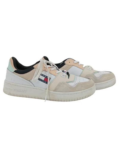 Tommy Jeans Herren Sneaker Schnürschuhe Gr. 41 Mehrfarbig Retro