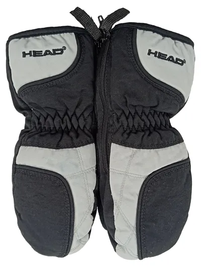 HEAD Kinder Skihandschuhe Fäustlinge Sportlich Grau Polyester Gr. XS