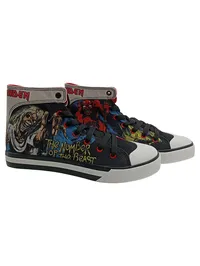 EMP Iron Maiden The Number of the Beast Herren Sneaker High Schwarz Gr. 41 1